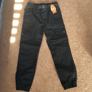 Boys Size L/G 10-12 Black Cargo Pants